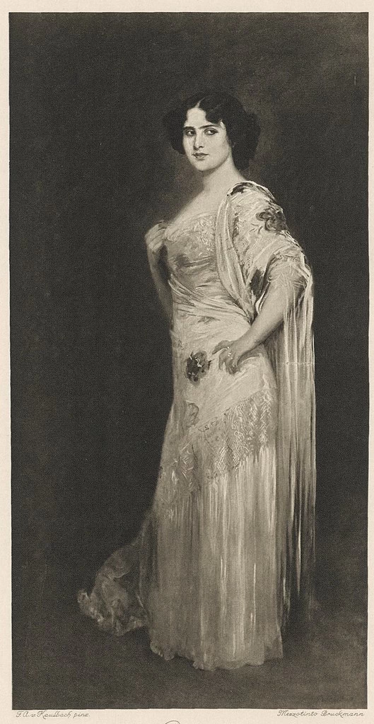 Ritratto di Rosario Guerrero. Mezzotinto